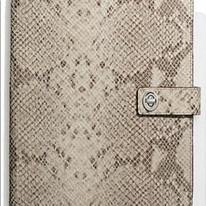 Coach embossed turn lock iPad case